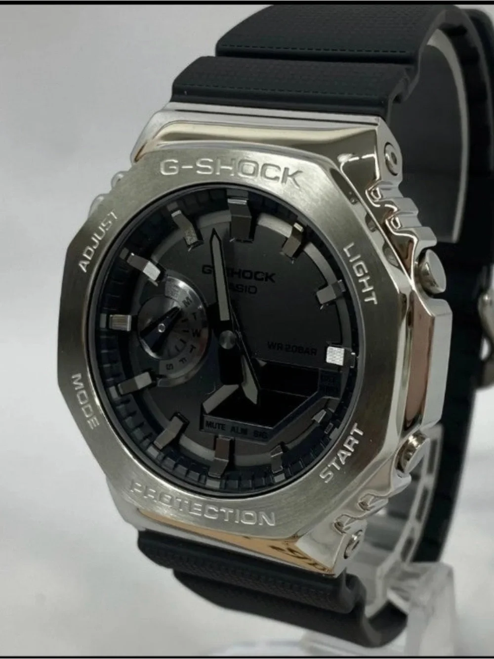 CASIO G-Shock GM-2100-1AJF Gray Silver Digital Chrono Mens Watch